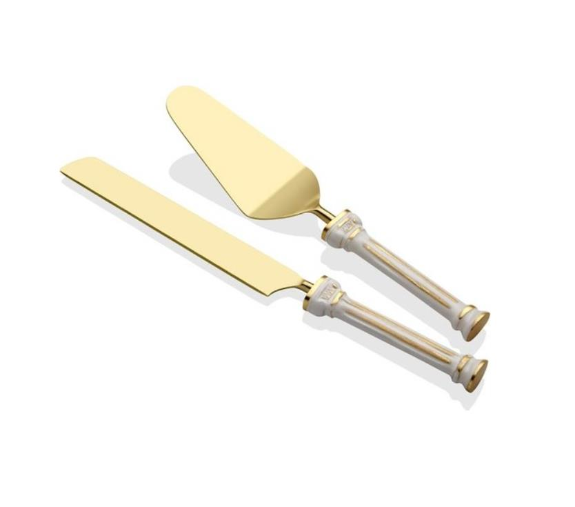 Lamedore Pepso 2'li Kek Servis Seti Mat Altın Renk