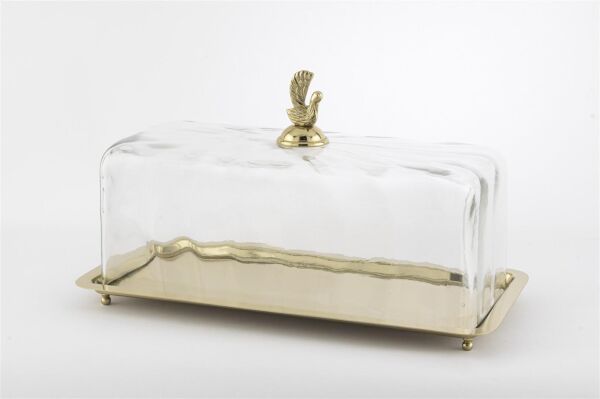 Mikasa Moor Gold Dik Cam Kapaklı Sunumluk 35x17x20cm