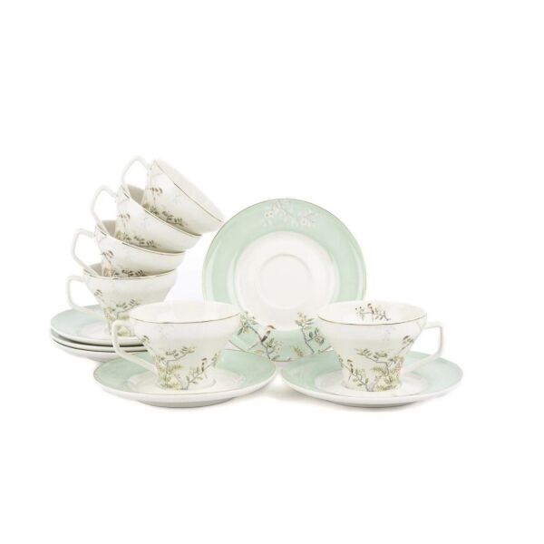 Mikasa Moor Bird Garden Yeşil 6lı Kahve Fincanı Seti 90cc