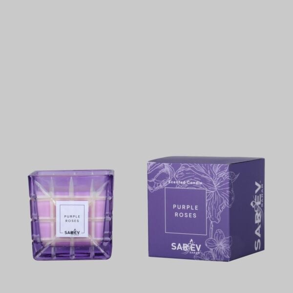 Sarev Purple Roses Scented Candl