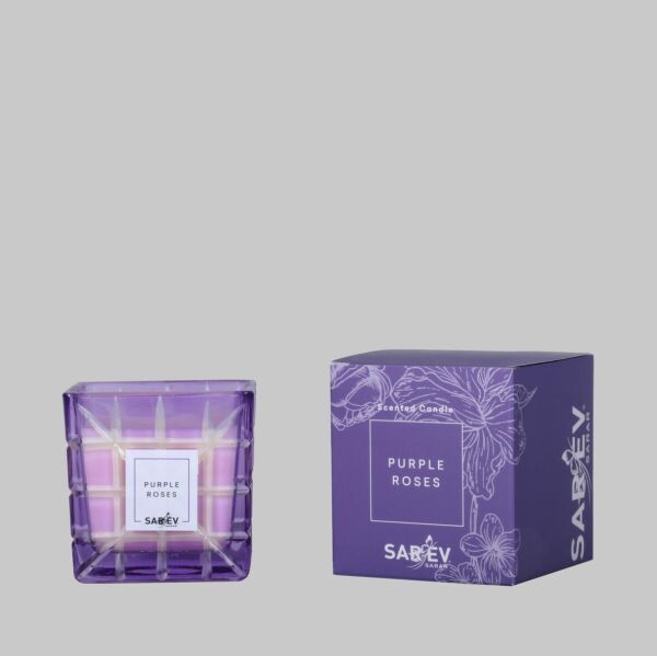 Sarev Purple Roses Scented Candle