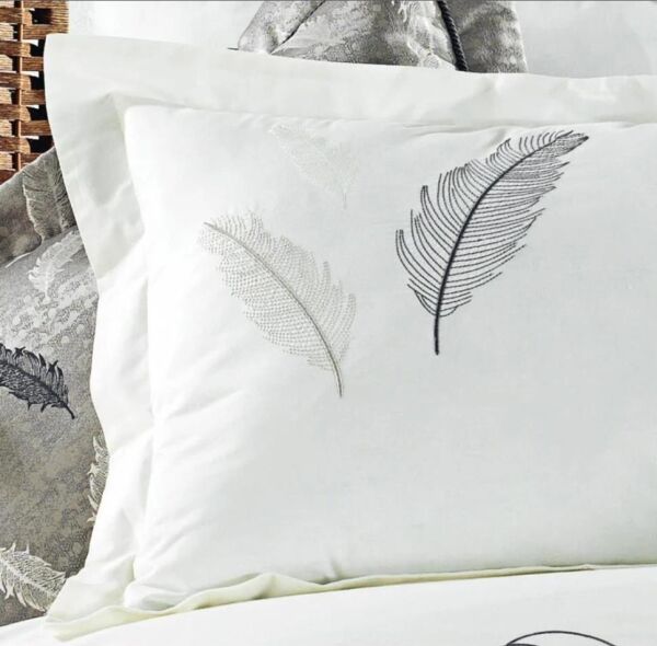 Nazik Home Linda Çeyiz Seti 11 Parça Gri Çift Kişilik