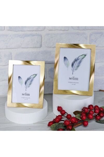 Selim Dekor Curved 13x18 Çerçeve Altın