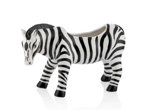 Lamedore Lou Zebra Saksı Büyük Boy 29.5 x 11.3 x 19 Cm