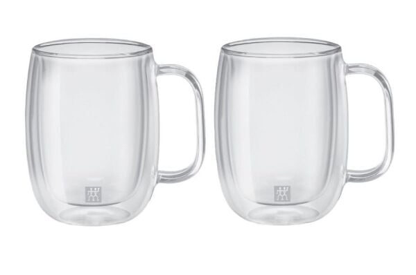 Zwilling 395001120 Çift Camlı 2'li Kulplu Kahve Seti
