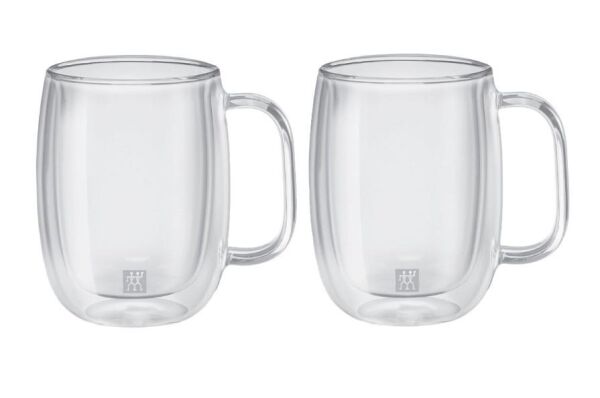 Zwilling 395001120 Çift Camlı 2'li Kulplu Kahve Seti