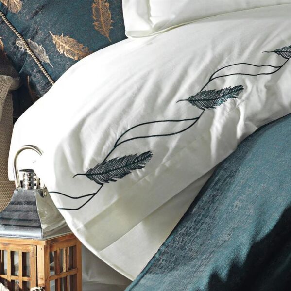 Nazik Home Linda Çeyiz Seti 11 Parça Yeşil Çift Kişilik