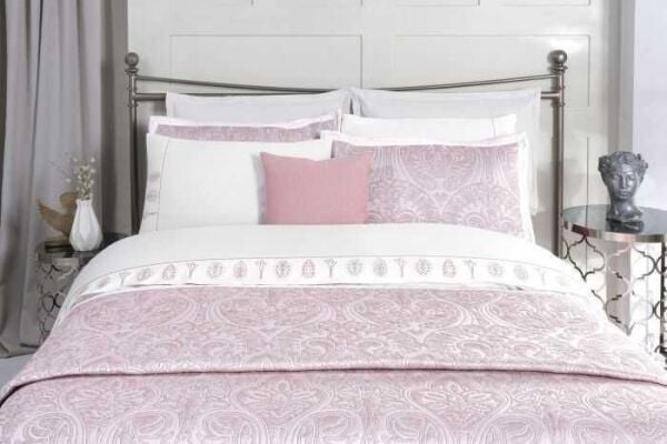 Sarev Suşa Yatak Örtüsü Nevresim Takımı Pembe