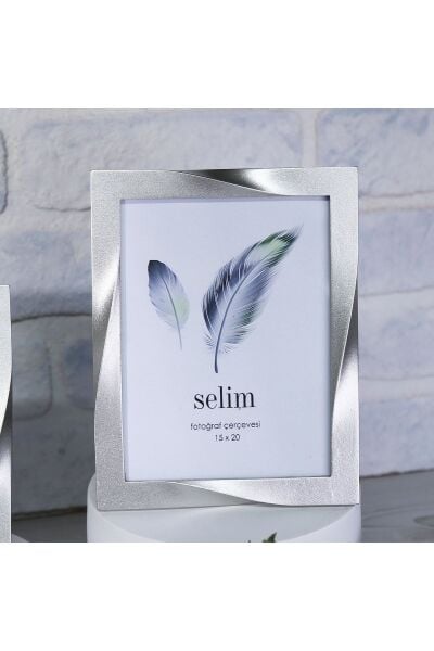 Selim Dekor Curved 15x20 Çerçeve Gümüş