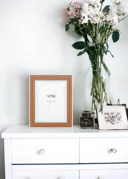 The Mia Retrato Fotoğraf Çerçevesi Krem 21x16 cm