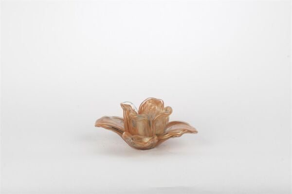 Mikasa Moor Somon Çiçek Cam Dekoratif 16x7cm