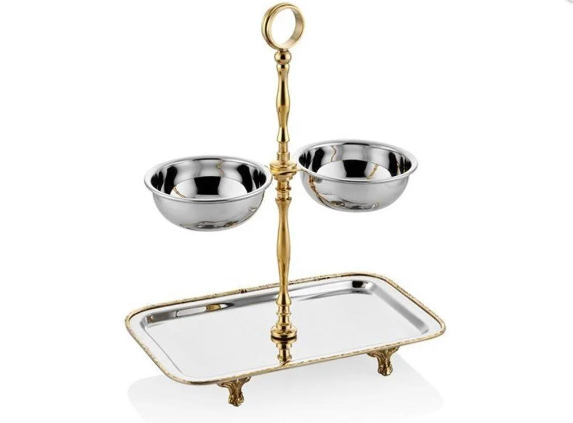 Lamedore Black Pearl Sade Altı Dikdörtgen 2'li Sunumluk 25 x 11 x 31 Cm