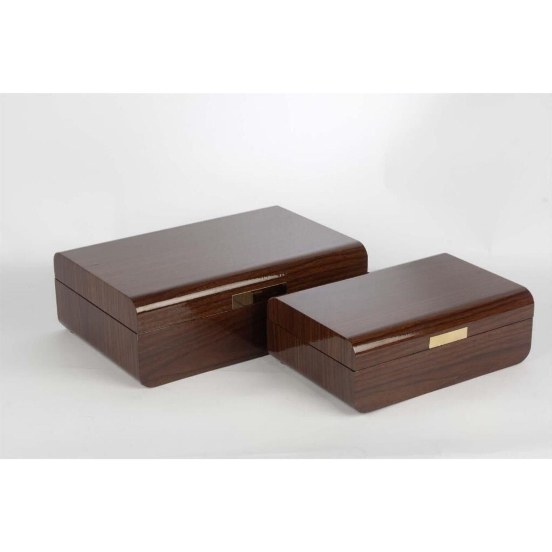 Mikasa Moor 2 li Ahşap Gold Dekor Kutu 24x16x8cm30x20x10cm