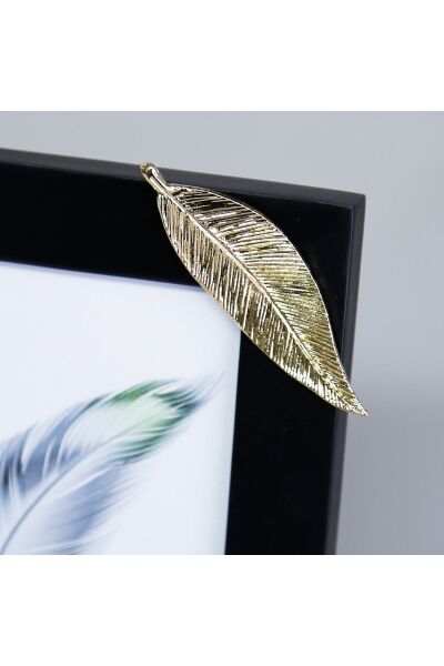 Selim Dekor Yapraklı 13x18 Çerçeve Siyah Altın