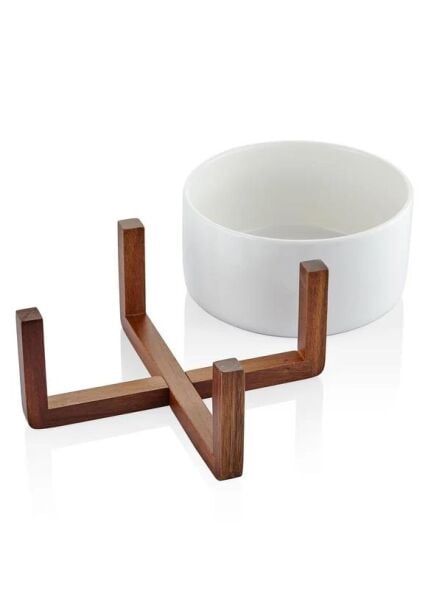 The Mia Woody Porselen Servis Ayaklı 20 cm