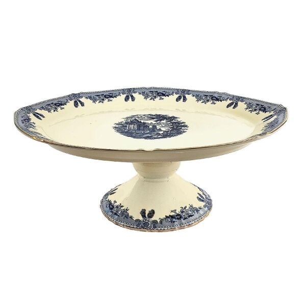 Lucky Art Margaret New Bone Ayaklı Oval Sunum Standı 35cm