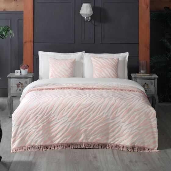 Sarev Lagos Battaniye Seti Pembe Tek Kişilik