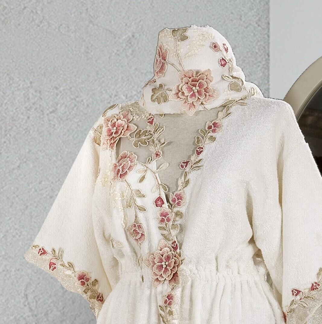 Zebra Casa Azur Balayı Bornozu Capp/Bordo