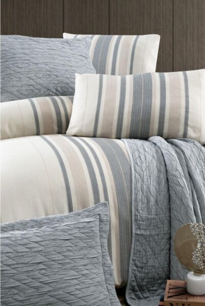 Zebra Casa Laden Yatak Örtüsü Seti İndigo Zc02-7