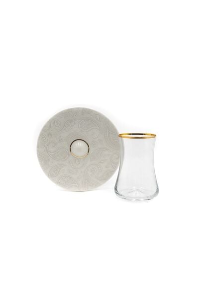 Evaliza Paisley Altın 6'lı Çay Seti