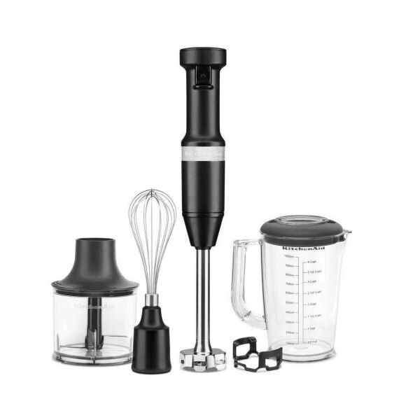 Kitchenaid Aksesuarlı El Blenderi Seti- Black Matte