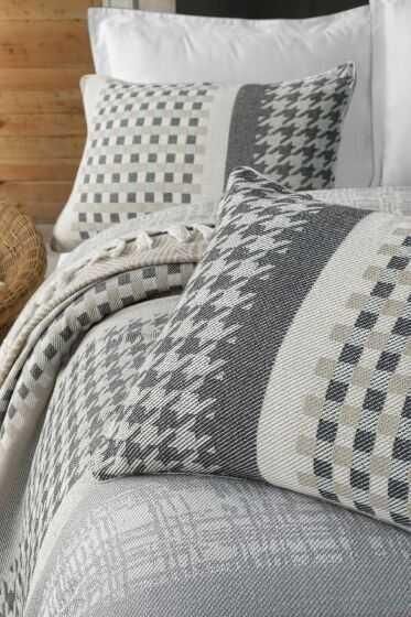 Sarev Henry Yatak Örtüsü Gri Tek Kişilik