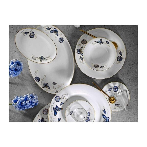 Evaliza Nostalji Kelebek Kahvaltı Takımı 42 Parça