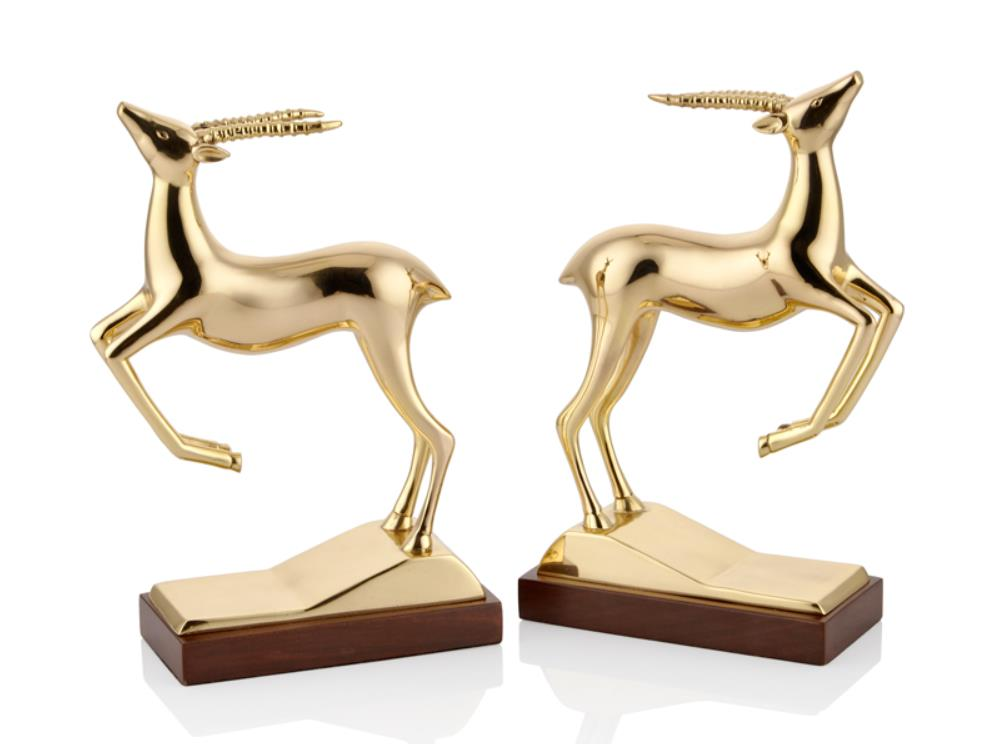 Lamedore Ren Geyiği Pirinç Dekoratif Takım 15 x 7 x 24 Cm