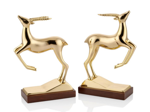 Lamedore Ren Geyiği Pirinç Dekoratif Takım 15 x 7 x 24 Cm