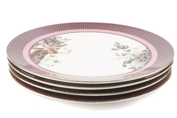 Mikasa Moor Magenta 4'lü Servis Tabağı  27cm