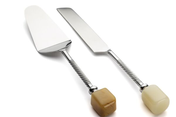 Mikasa Moor Rayn Gümüş 2li Kek Servis Seti