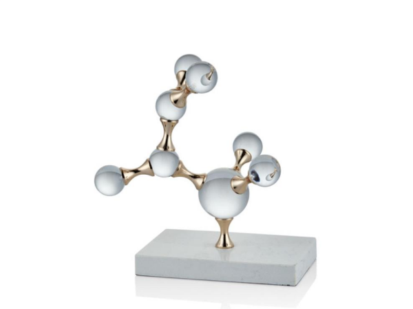Lamedore Molecule Dekor Gold 20x23x23 Cm