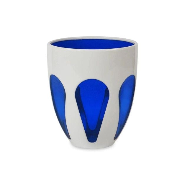 Baci Milano Aqua Bi- Color Su Bardağı Akrilik Beyaz-Mavi