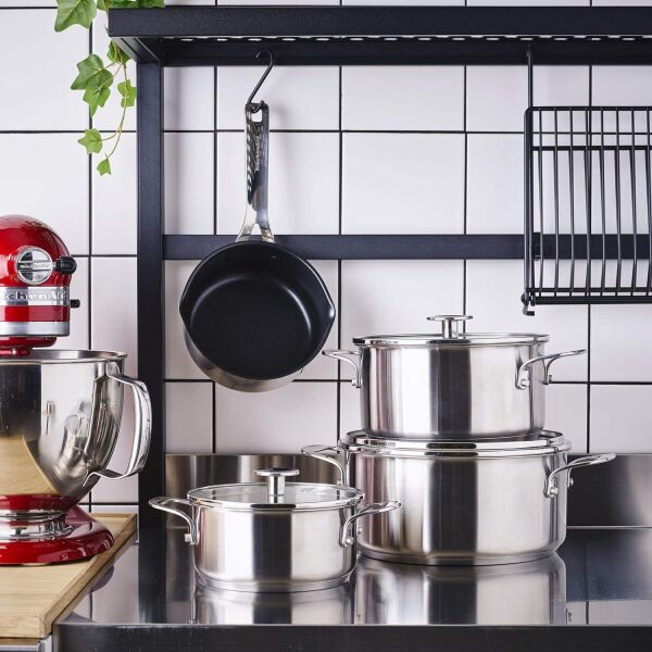 KitchenAid Çelik 20 + 24 cm Tencere &Amp; 16 cm Sosluk Seti