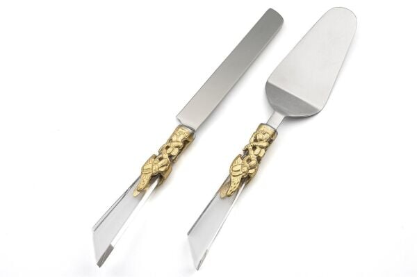 Mikasa Moor Gümüş Gold 2li Kek Servis Seti