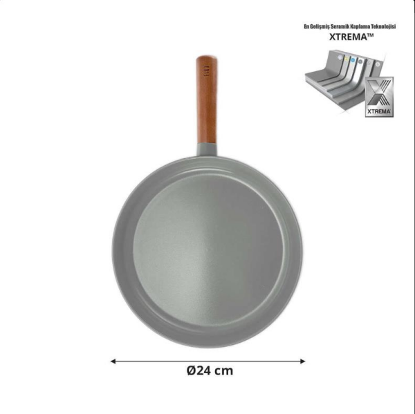 Neoflam D-NEOG124 Fika 24 cm Alüminyum Döküm Tava