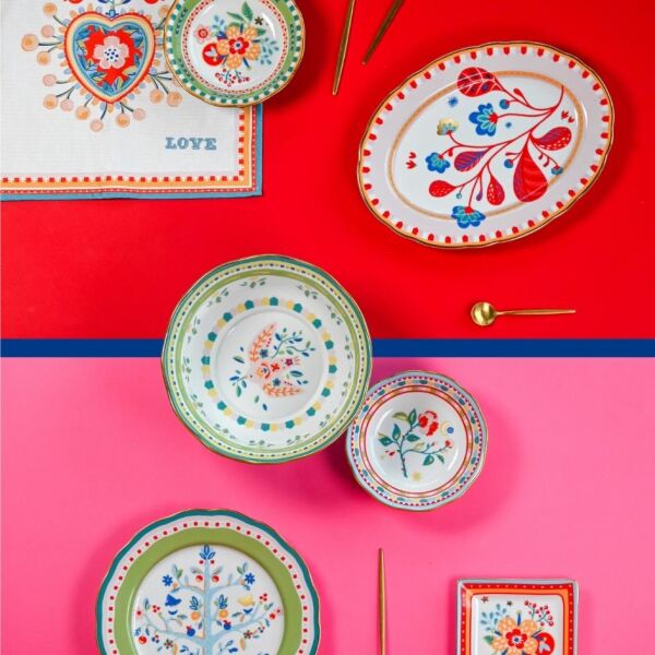 Baci Milano Mamma Mia Mavi Desenli Kase 26cmx11cm