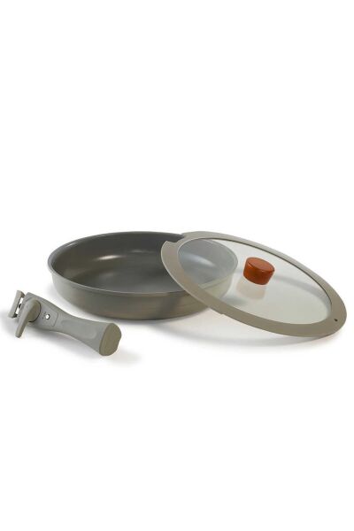 Neoflam D-NEOMDS6I-07 Midas 6 Parça Ayrılabilen Saplı İç İçe Geçebilen Tencere Seti Gece Yeşili