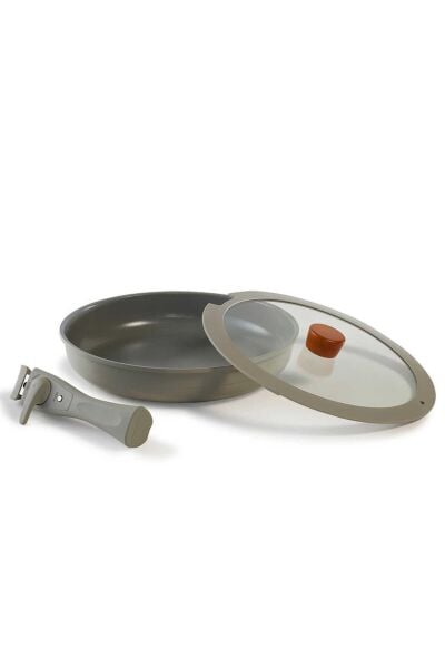 Neoflam D-NEOMDS6I-07 Midas 6 Parça Ayrılabilen Saplı İç İçe Geçebilen Tencere Seti Gece Yeşili