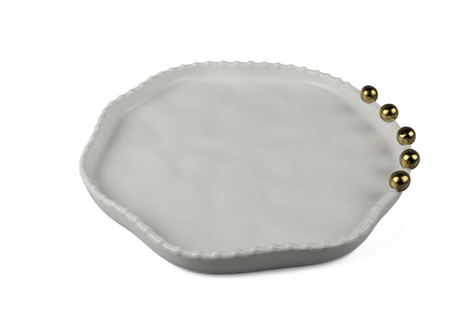 Mikasa Moor Beyaz Gold Toplu Porselen Servis Tabağı 23 cm