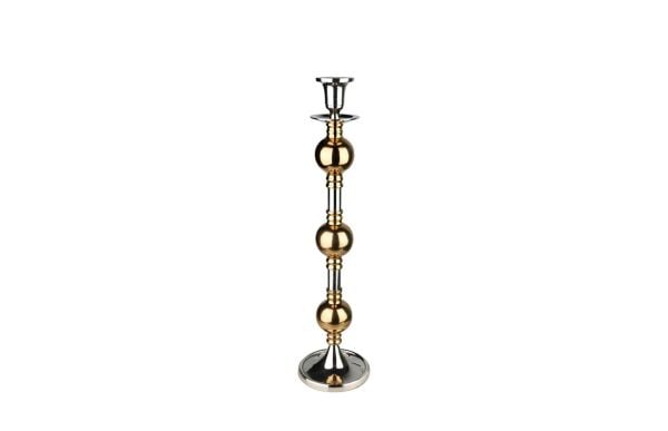 Lucky Art Gold Toplu Gümüş Şamdan 67 cm