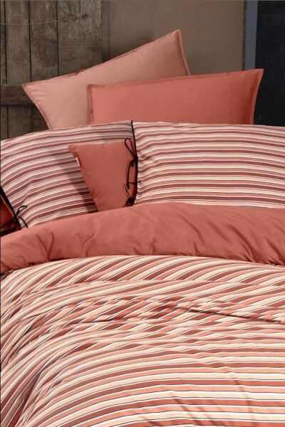 Sarev Merida Fancy Poplin Nevresim Takımı Taba Tek Kişilik