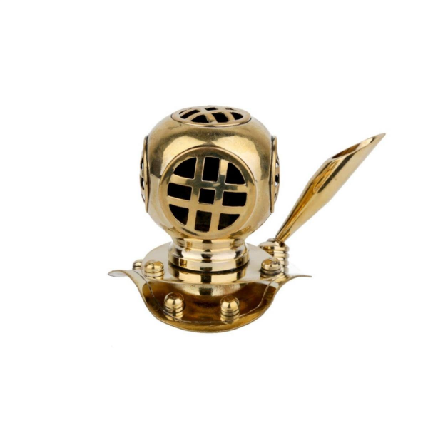 Lucky Art Gold Dalgıç Başlığı Kalemlik 9 cm