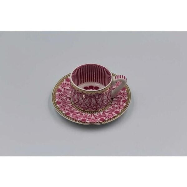 Kosova FNC-08 Bone China 90cc 6 lı Fincan Çiçek/Papatya