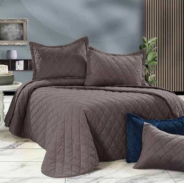 Nazik Home Siena Yatak Örtüsü Vizon Çift Kişilik