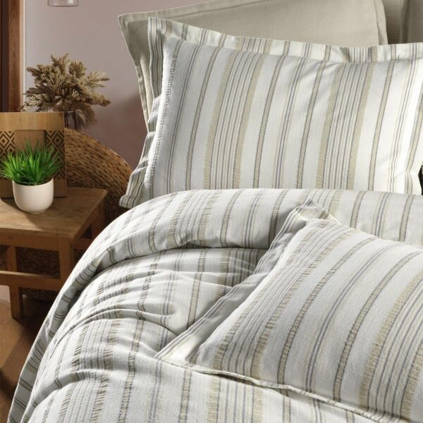 Sarev Mood Comfort Della Nevresim Takımı Çift Kişilik 4 Yastık Bej