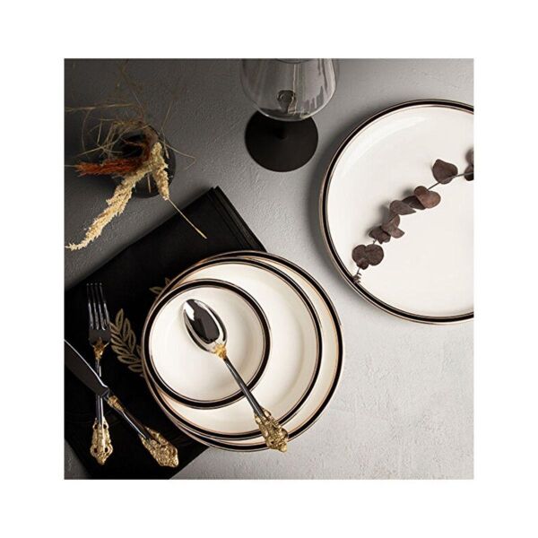 Wanelli Fx1092 Nero 24 Parça Yemek Takımı