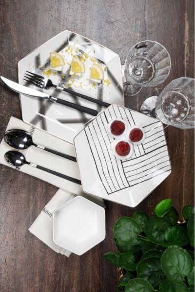 Mikasa Moor Bella Grey 24 Parça Yemek Seti