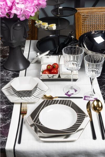 Mikasa Moor Bella Grey 24 Parça Yemek Seti