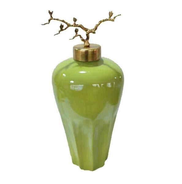 Lucky Art Prinç Ağaç Dallı Yeşil Büyük Küp 24x24x59 cm